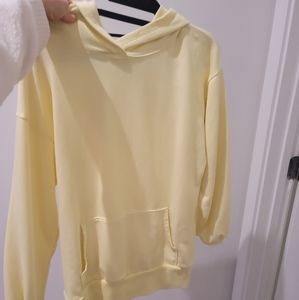 Gap Women Oversized Hoodie Small Size Soft Yellow Color